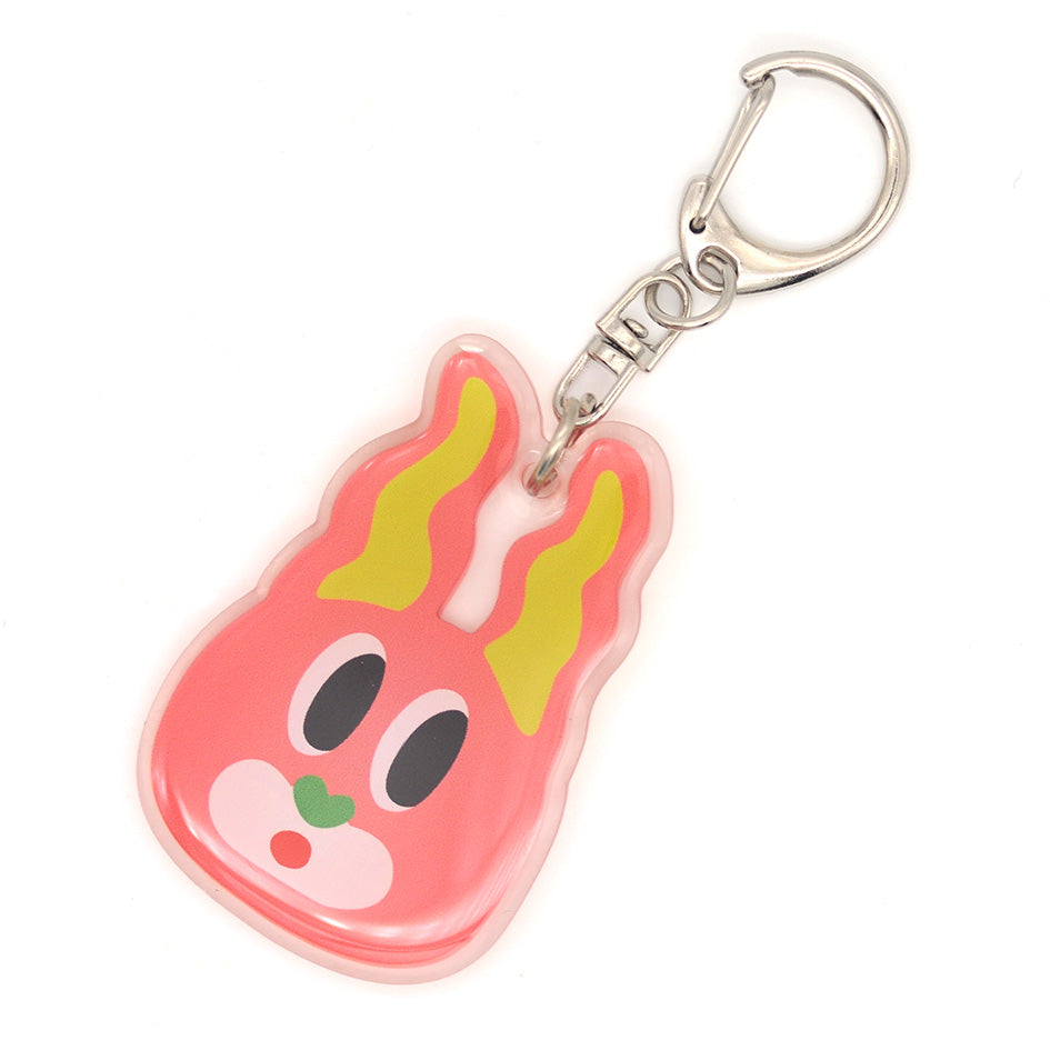 Acrylic Keychain (Power Bunny)