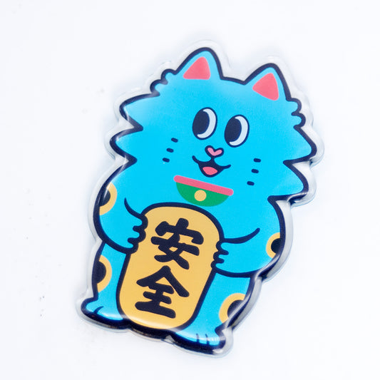 Fridge Magnet (Blue Maneki)