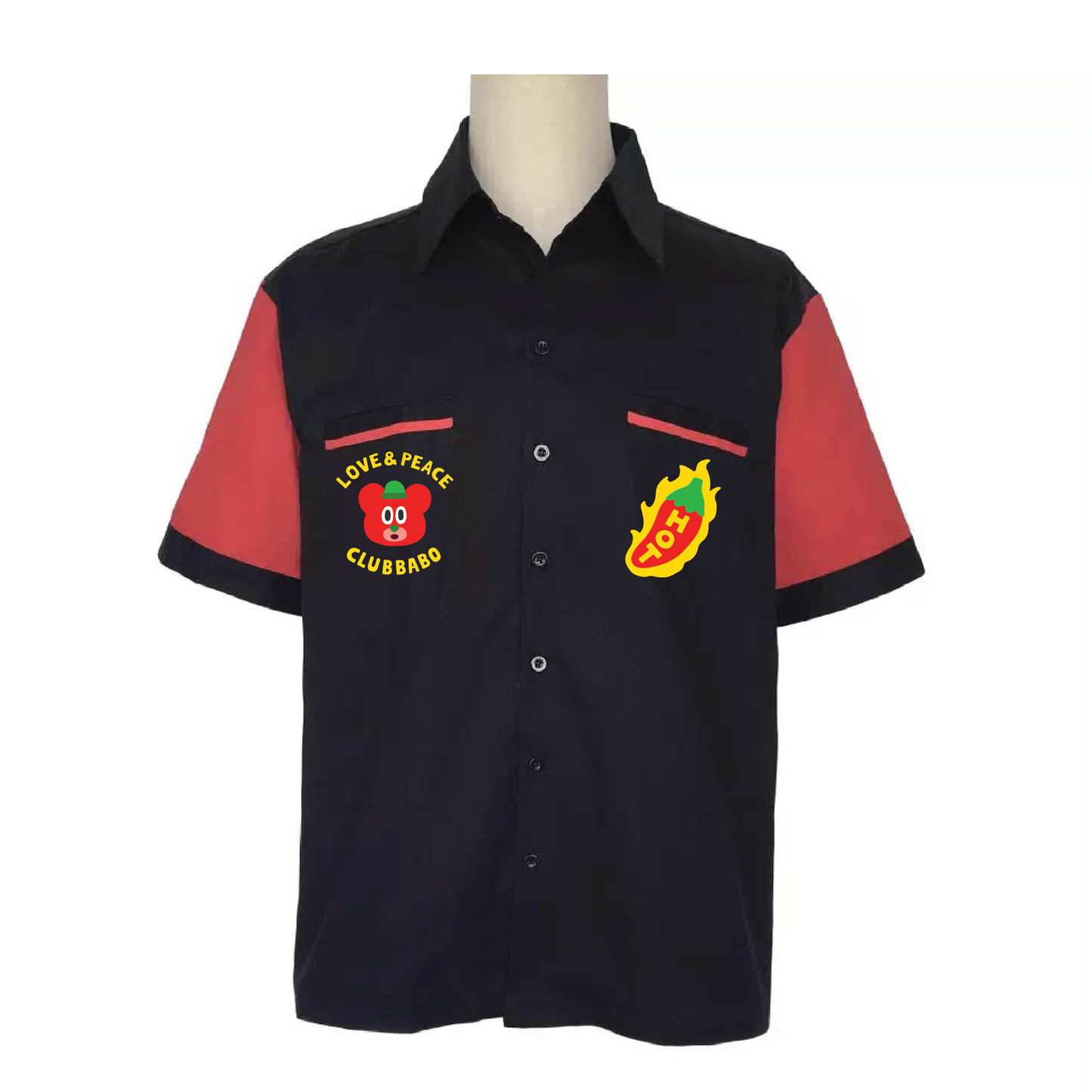 Deli Embroidery Shirt (Red)